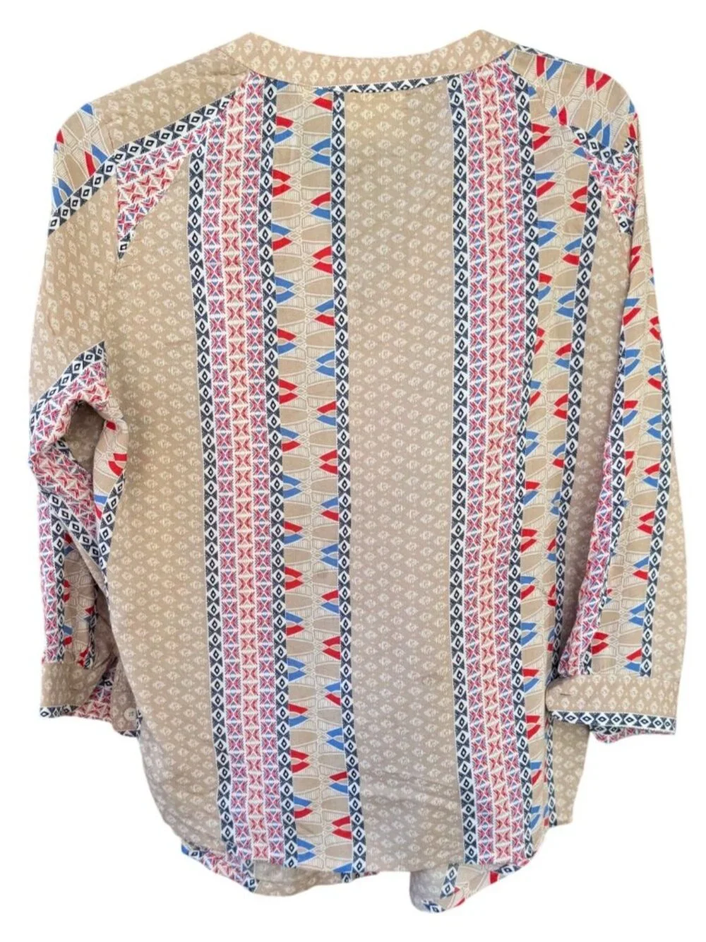 Maeve ANTHROPOLOGIE Sunset District Button Down Southwestern Print Blouse Small - Picture 2 of 8